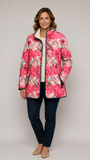 Ophelia - Pink Floral Quilted Jacket