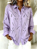 Esme - Abstract Print Button Blouse