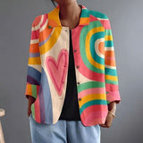 Bronwen - Painterly Arc Print Blouse