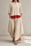 Romilly - Relaxed Two-Piece Tunic And Wide-Leg Trouser Set