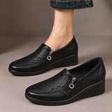 Martha - Side-Zip Wedge Loafers