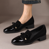 Vivienne - Patent Toe Bow Loafers