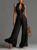 Juliet - Floaty Pleated Wide-Leg Jumpsuit