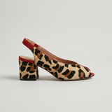 Harper - Leopard Print Slingback Heels