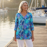 Francesca - Longline V-Neck Blouse