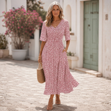 Violet - Elegant Tummy Coverage Midi Dress