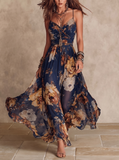 Esme - Floral Chiffon Maxi Dress