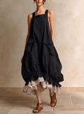 Ottilie - Balloon Hem Pocket Midi Dress
