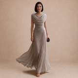 Cecilia - Draped Cowl Neck Maxi Dress