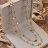 Juliet - Elegant Gold Pearl Necklace