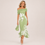 Francesca - Floral Off-Shoulder Midi Dress