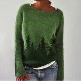 Bryony - Forest Pattern Knitted Jumper