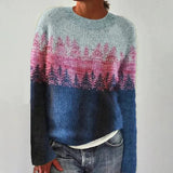 Heather - Forest Print Knitted Jumper