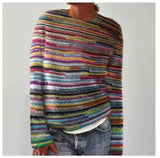 Carys - Multicoloured Striped Knitted Jumper