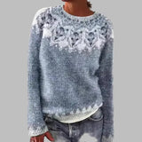 Orla - Patterned Yoke Knitted Jumper
