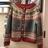 Bryony - Patterned Nordic Knit Cardigan