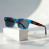 Penelope - Squared Tortoiseshell Acetate Sunglasses