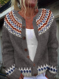 Bryony - Patterned Knit Button Cardigan