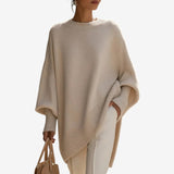 Eleanor - Draped Asymmetric Knitted Poncho