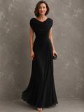 Margot - Draped Cowl Neck Maxi Dress