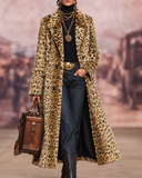 Octavia - Leopard Print Longline Coat