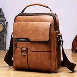 Evelyn - Structured Faux Leather Crossbody Bag