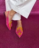 Phoebe - Tasselled Slingback Flat Shoes