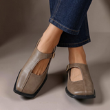 Florence - Square Toe T-Bar Flats