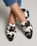 Jemima - Animal Print Flat Loafers