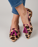 Georgina - Leopard Print Tassel Loafers