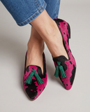 Pandora - Animal Print Tassel Loafers