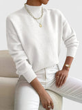Saskia - Elegant Mock Neck Jumper