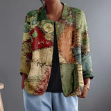 Hazel - Printed Patchwork Blouse