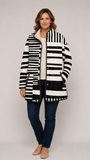Winifred - Monochrome Abstract Quilted Jacket