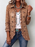 Matilda - Floral Print Ruffled Jacket