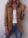 Madeleine - Spot Print Ruffle Jacket