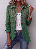 Willow - Paisley Print Ruffle Jacket