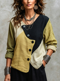 Bronwen - Asymmetric Colourblock Top