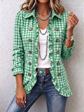 Primrose - Ruffle Trim Gingham Check Jacket