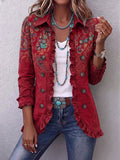 Rhiannon - Bohemian Paisley Ruffle Jacket