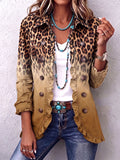 Orla - Ruffled Ochre Leopard Jacket