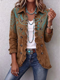 Annabel - Paisley Print Ruffle Jacket