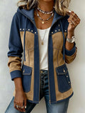 Wren - Two-Tone Hooded Zip Jacket