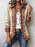 Seren - Embroidered Ruffle Open-Front Jacket