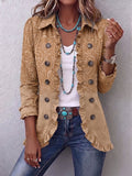 Cordelia - Ruffled Paisley Print Jacket