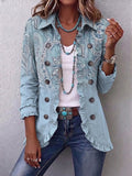 Carys - Paisley Print Ruffle Hem Jacket