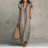 Seren - Flowing Bohemian Maxi Dress