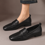 Verity - Square Toe Penny Loafers