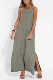 Olive - Relaxed Strappy Maxi Dress