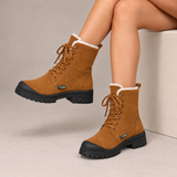 Harriet - Plush-Lined Lace-Up Winter Boots